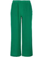 Aspesi Cropped Flared Trousers - Green