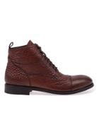 L'eclaireur Made By Raparo Pebbled Ankle Boots - Brown