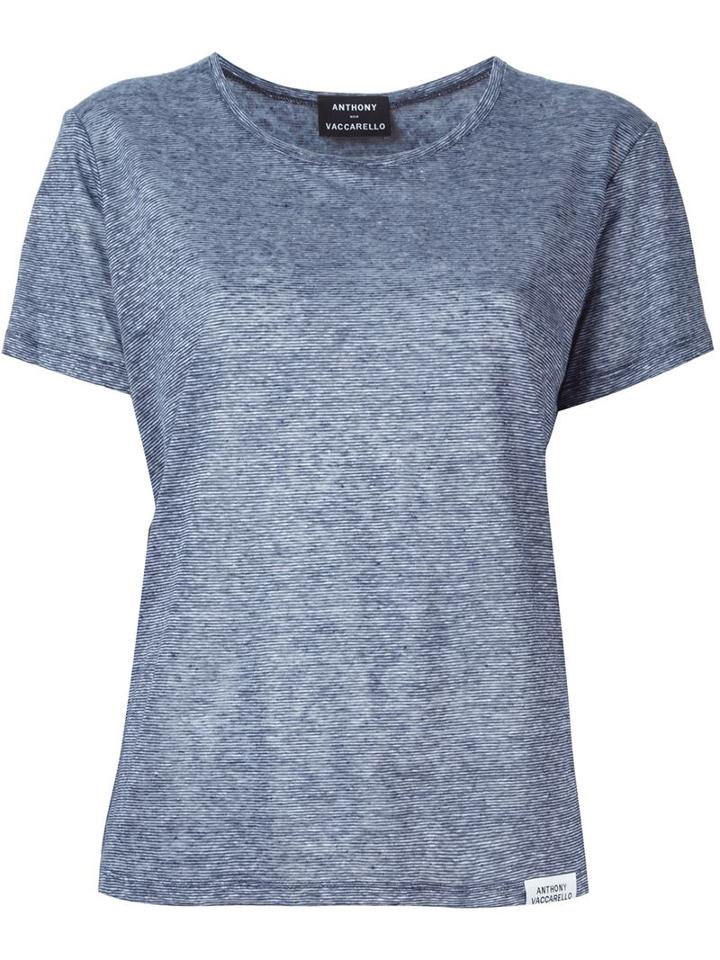 Anthony Vaccarello Striped T-shirt