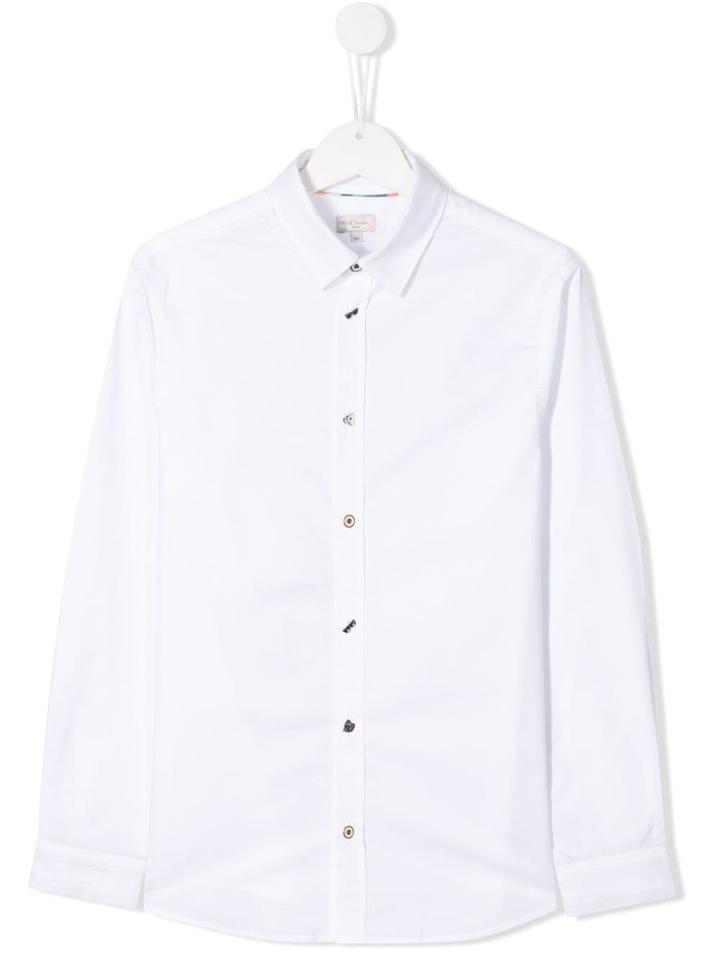 Paul Smith Junior Classic Button Down Shirt - White