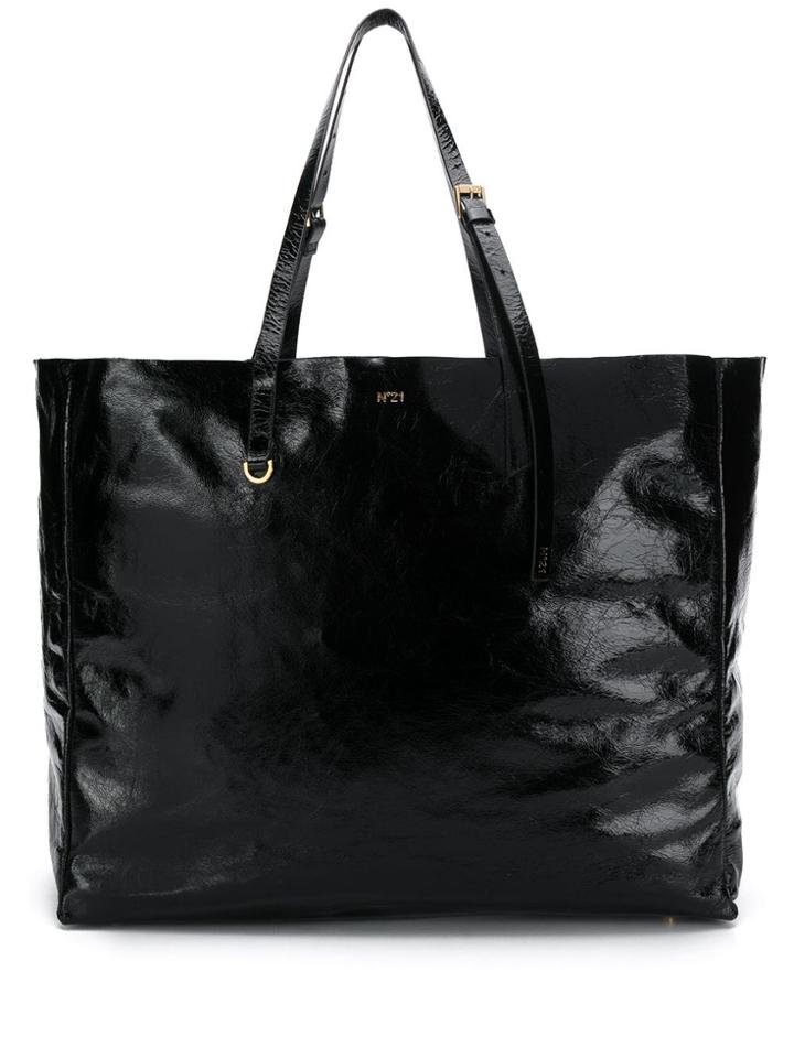 Nº21 Patent Tote Bag - Black