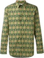 Givenchy Carpet Print Shirt, Men's, Size: 40, Green, Cotton