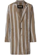 Uma Wang Oversized Striped Blazer - Brown