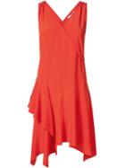 Derek Lam 10 Crosby Ruffle Detail V-neck Dress