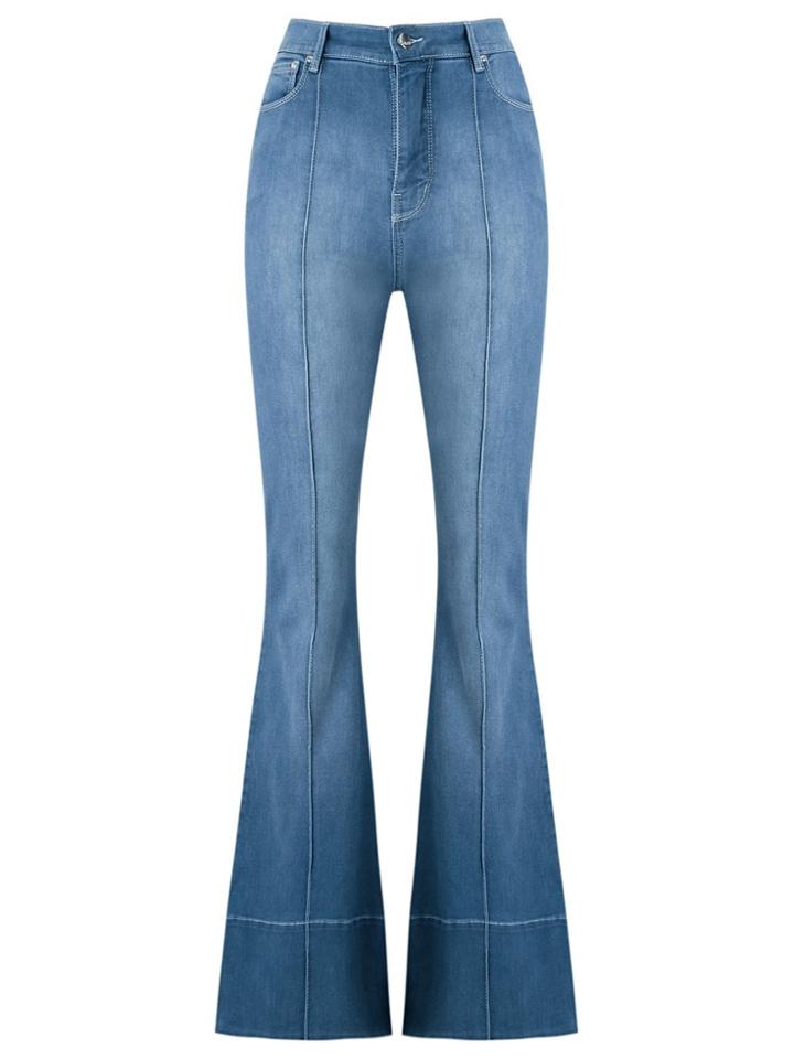 Amapô High Waist Flared Jeans - Blue