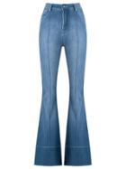 Amapô High Waist Flared Jeans - Blue
