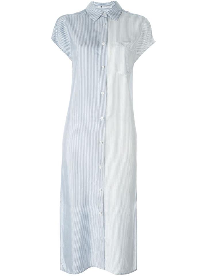 T By Alexander Wang Contrasting Stripe Shirt Dress