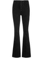 Mother High-rise Flared Jeans - Black