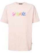 Sankuanz Scribble Logo T-shirt - Pink & Purple