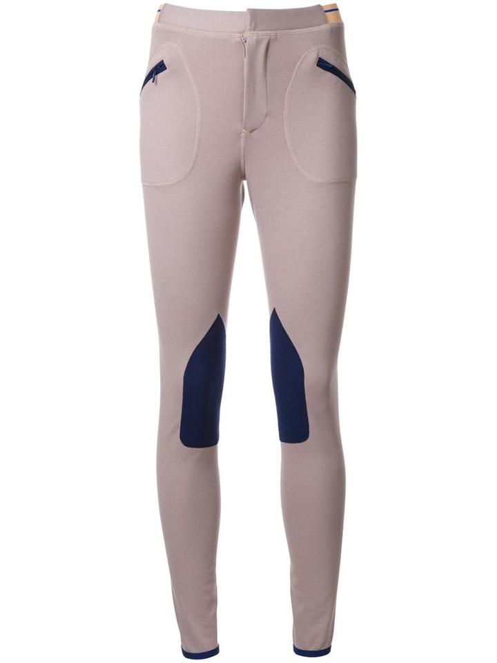 Theatre Products Zipped Pockets Skinny Trousers, Women's, Brown, Polyester/rayon/polyurethane