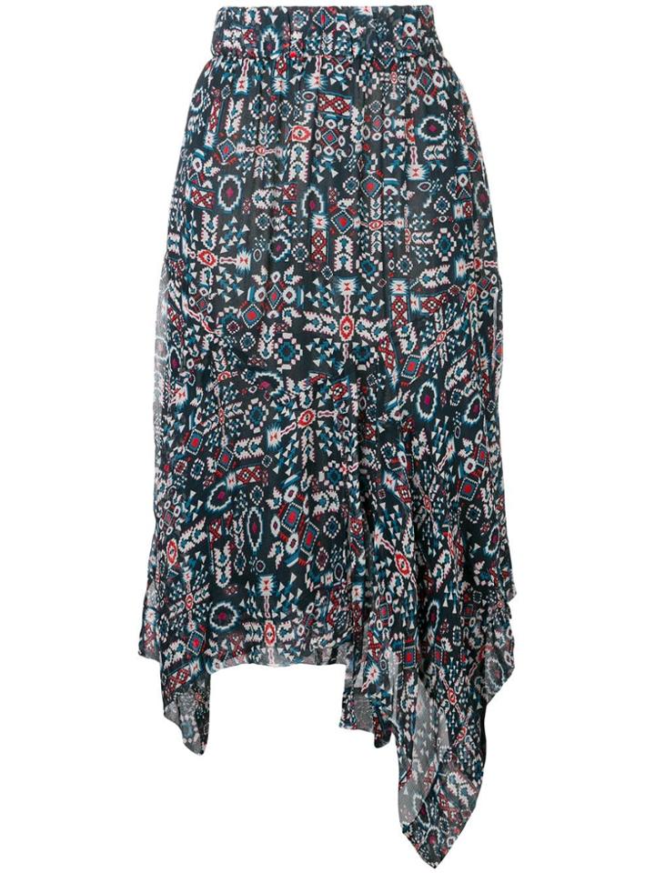Isabel Marant Étoile Printed Asymmetric Skirt - Black