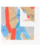 Ports 1961 Abstract Print Scarf - White