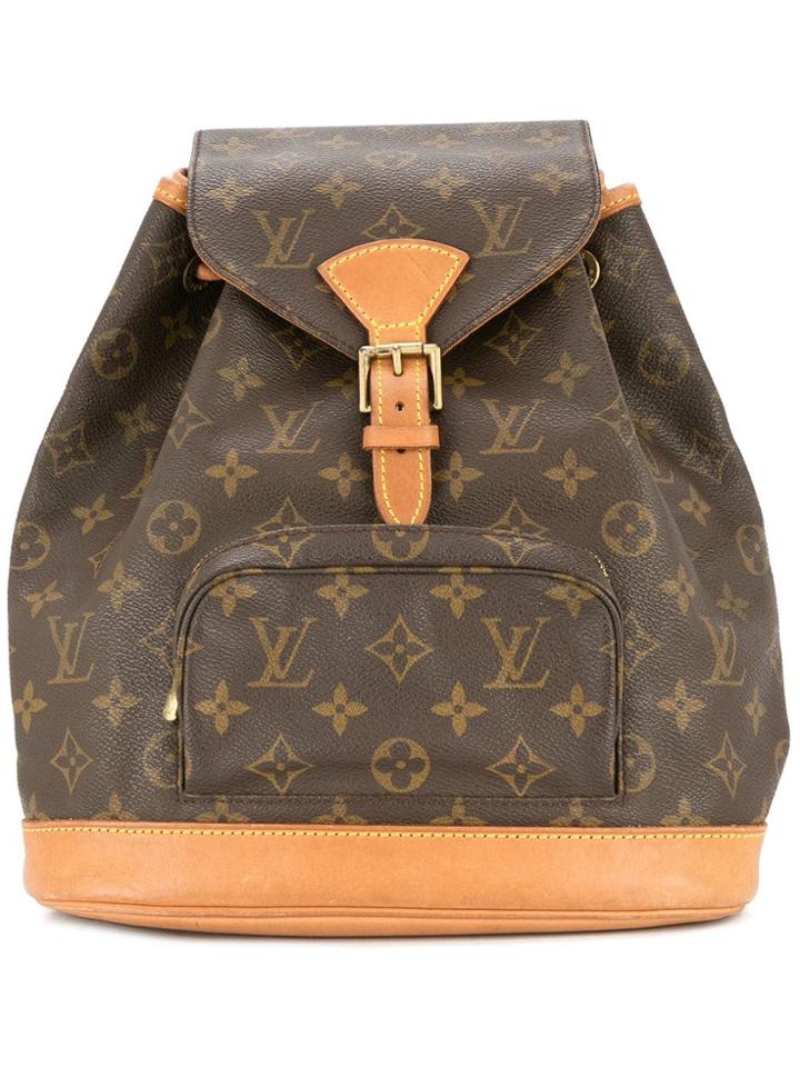 Louis Vuitton Vintage Monogram Montsouris Mm Backpack - Brown