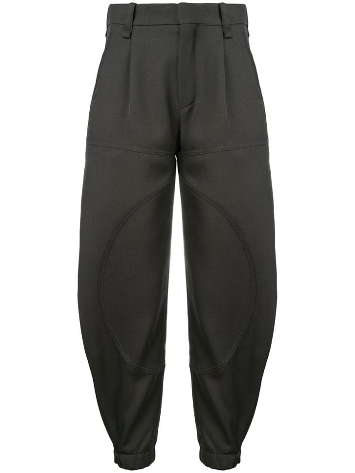 Chloé Cropped Cargo Trousers - Green