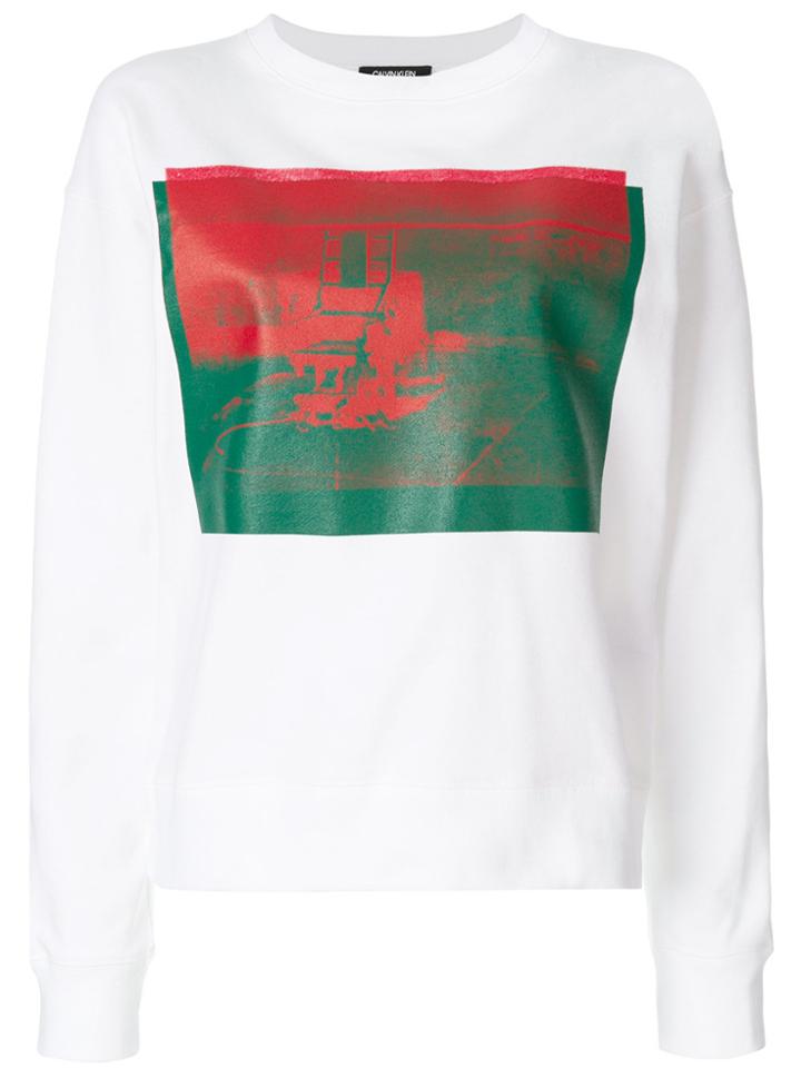 Calvin Klein 205w39nyc Little Electric Chair Sweatshirt - White
