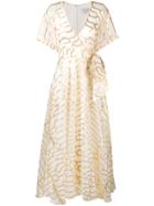 Temperley London Wrap Style Full-length Dress - White