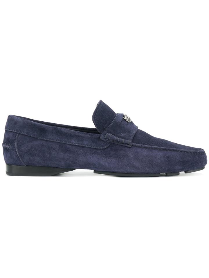 Versace Front Medusa Loafers - Blue