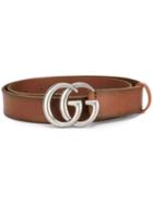 Gucci - Signature Gg Logo Belt - Men - Leather - 100, Brown, Leather
