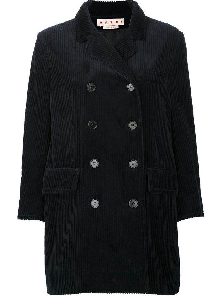 Marni Short Corduroy Peacoat