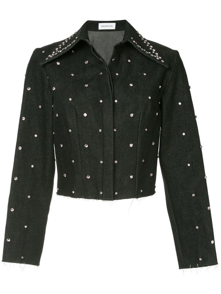 16arlington Embellished Denim Jacket - Black