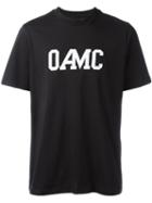 Oamc Logo Print T-shirt, Men's, Size: Medium, Black, Cotton