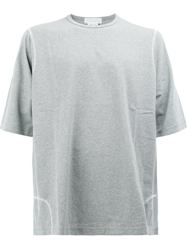 Ganryu Comme Des Garcons Boxy T-shirt, Grey, Cotton