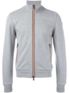 Moncler Classic Zip-up Sweatshirt, Men's, Size: Xxl, Grey, Cotton
