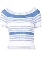 Red Valentino Ribbed Knit Top - White