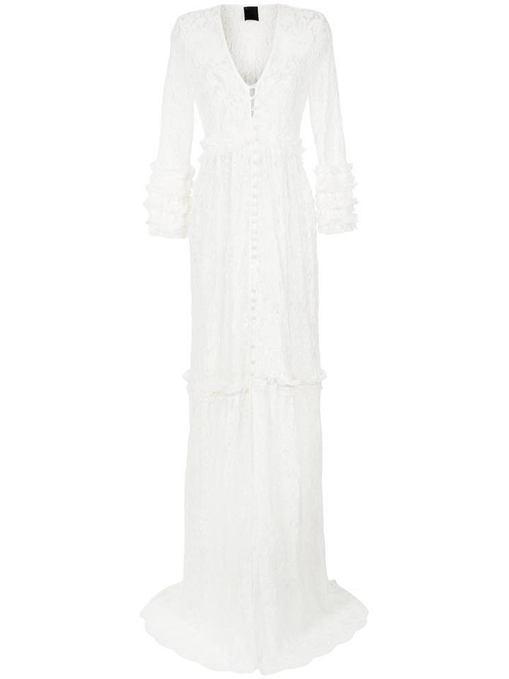 Andrea Bogosian Lace Maxi Dress - White