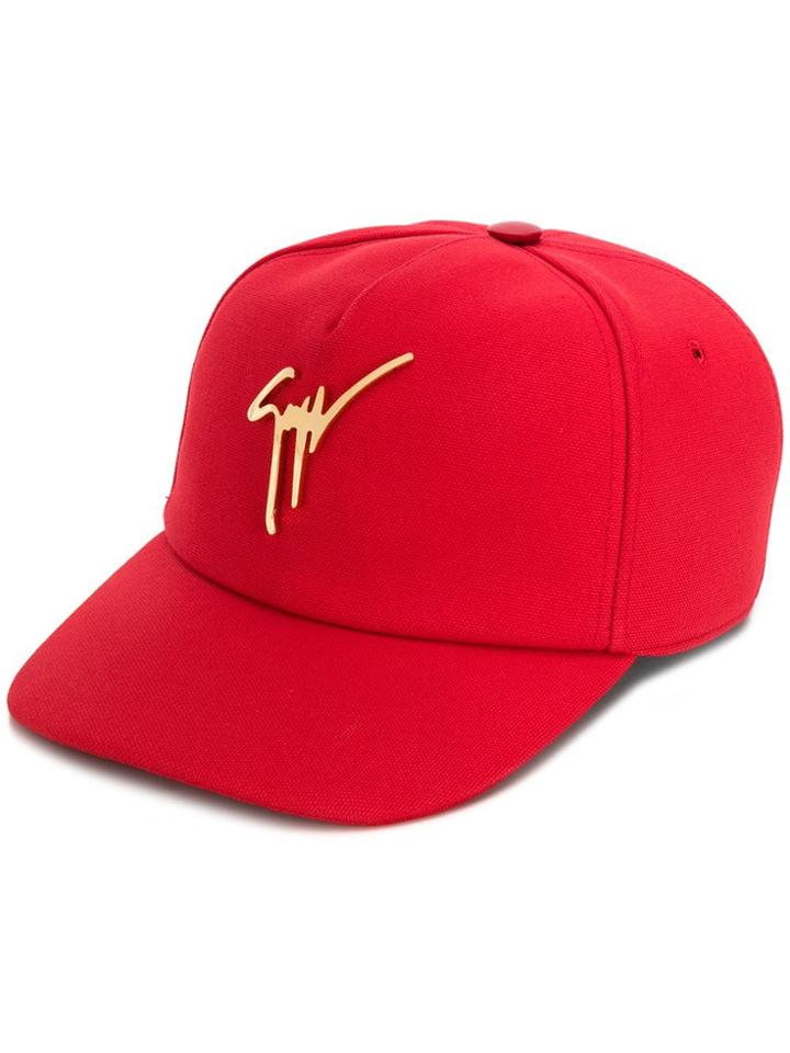 Giuseppe Zanotti Kenneth Baseball Cap - Red