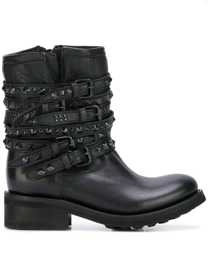 Ash 'tempt' Biker Boots - Black