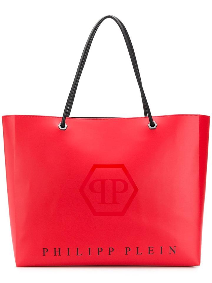 Philipp Plein Oversized Shopper Tote - Red
