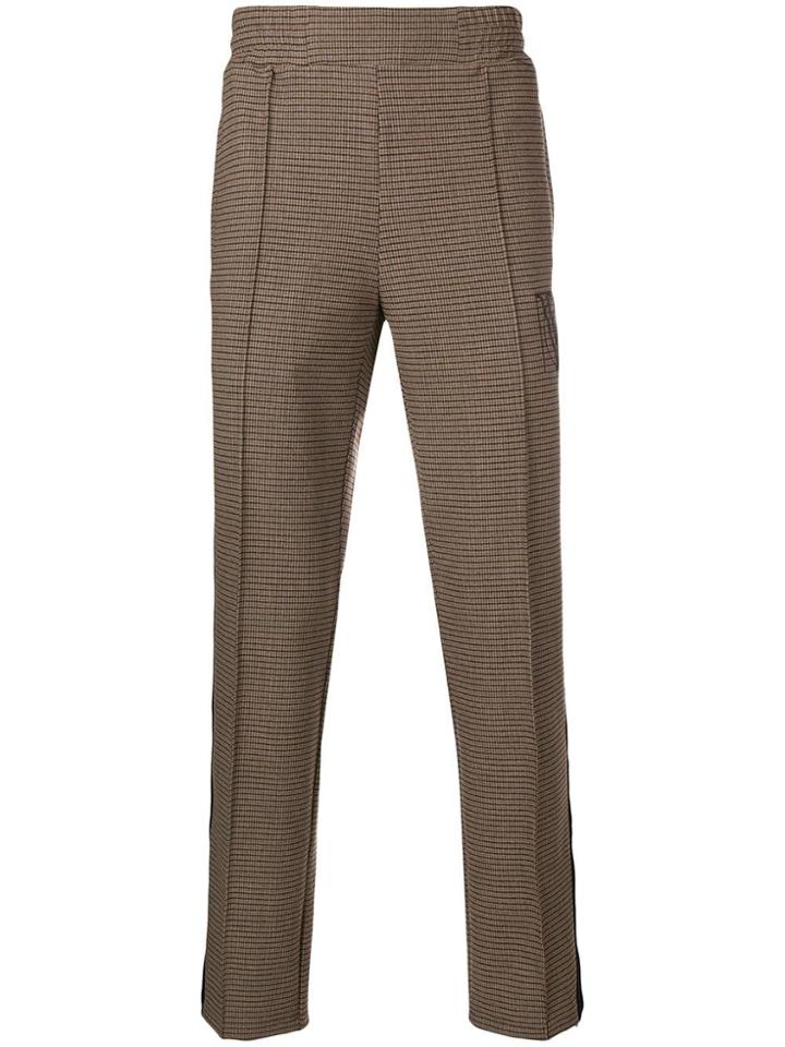 Nona9n Side Stripe Joggers - Brown