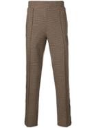 Nona9n Side Stripe Joggers - Brown