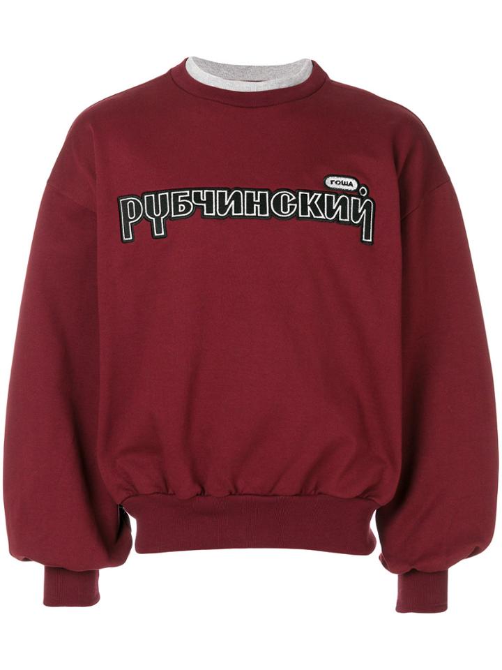 Gosha Rubchinskiy Double Collar Sweatshirt - Red