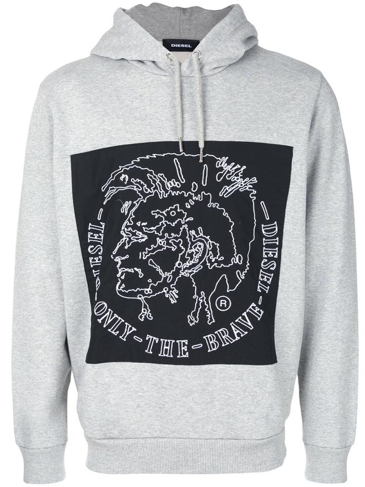 Diesel - Albert Hoodie - Men - Cotton - S, Grey, Cotton