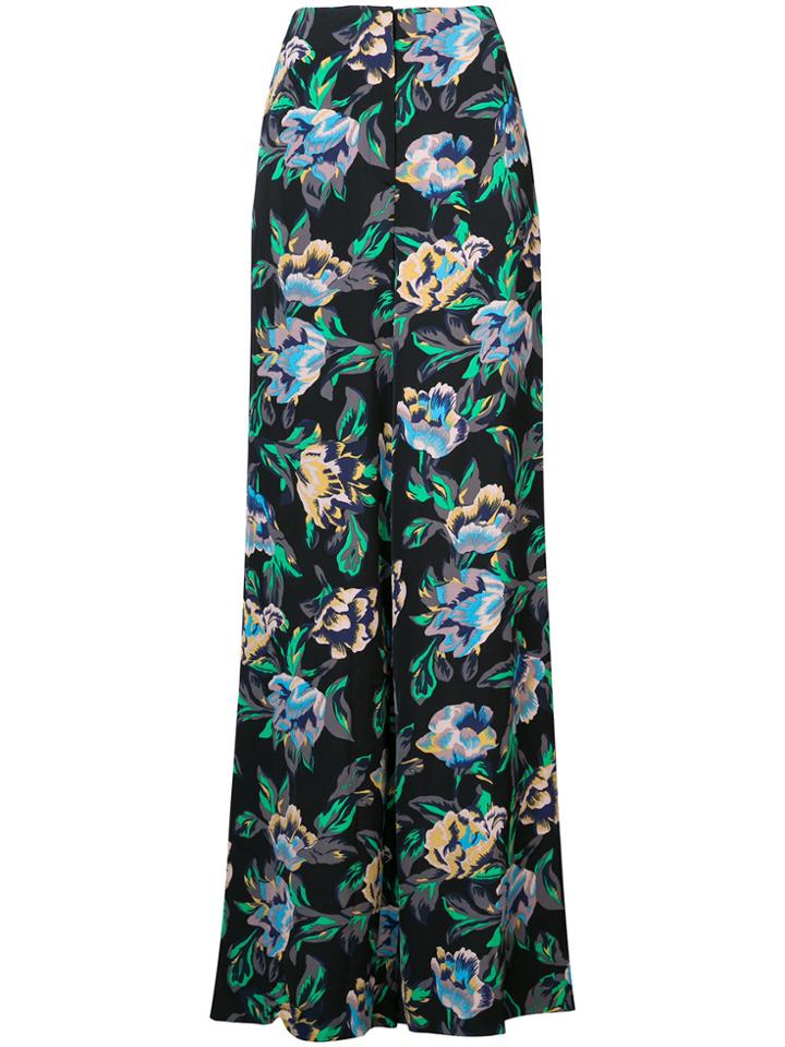 Dvf Diane Von Furstenberg Wide Leg Trousers - Black