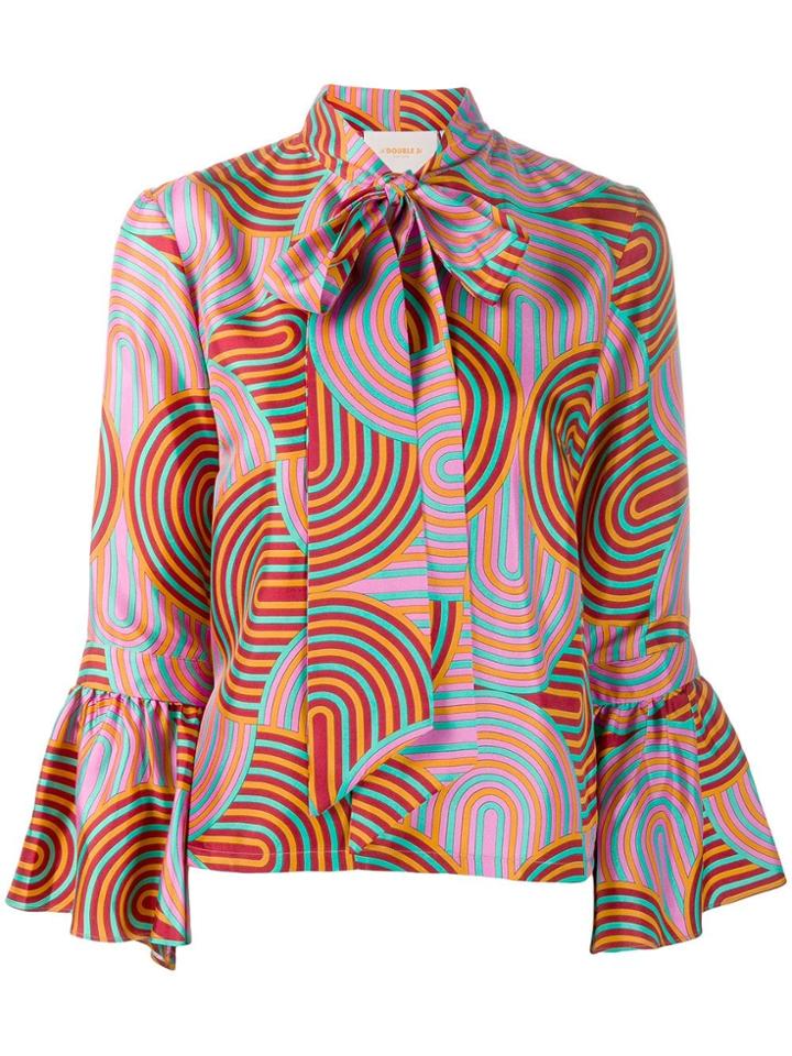 La Doublej Happy Wrist Printed Top - Pink