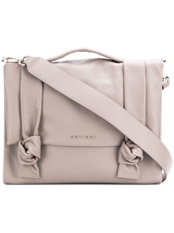 Orciani Lotus Shoulder Bag - Grey