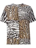 Roberto Cavalli Leopard Print Blouse, Women's, Size: 46, Nude/neutrals, Silk