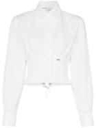 Off-white Collared Lace Up Back Shirt