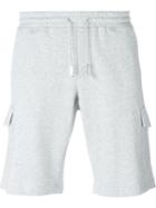 Eleventy Drawstring Track Shorts, Men's, Size: M, Grey, Cotton/linen/flax