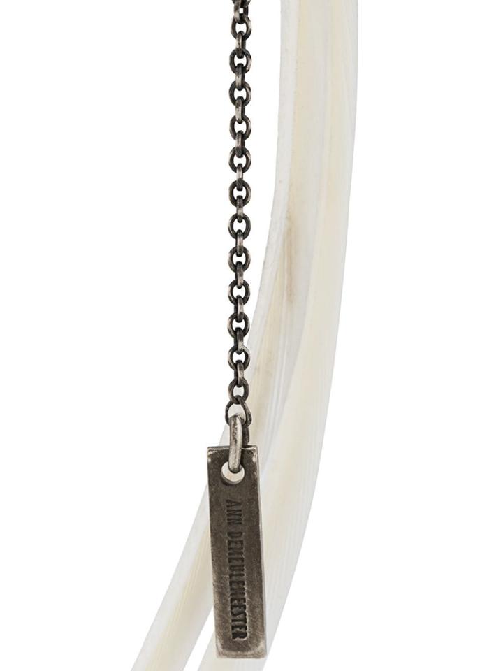 Ann Demeulemeester Feather Drop Earrings - White