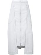 Eckhaus Latta - Tarp Skirt - Women - Cotton - S, Grey, Cotton