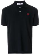 Comme Des Garçons Play Heart Polo Shirt - Black