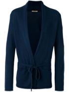Nuur Tie-fastening Cardigan, Men's, Size: 52, Blue, Cotton/nylon