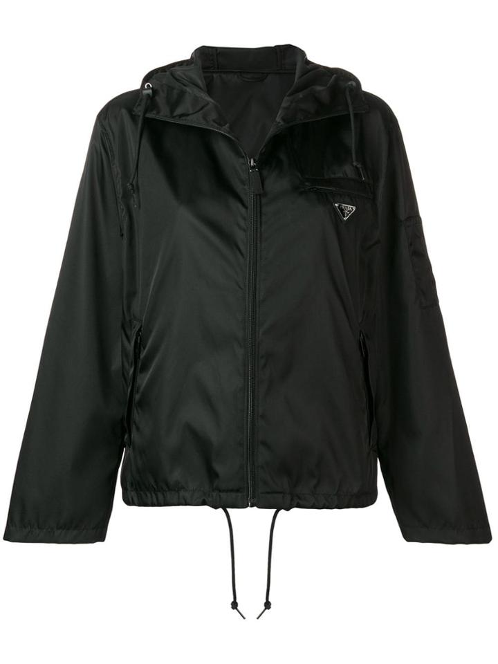 Prada K-way Hooded Jacket - Black