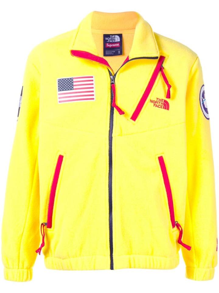 Supreme Tnf Expedition Fleece Jacket - Yellow