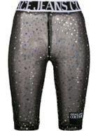 Versace Jeans Couture Holographic Dots Cycling Shorts - Black