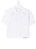 Dkny Kids Short Sleeve Printed Shirt - White